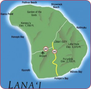 Map of Lanai